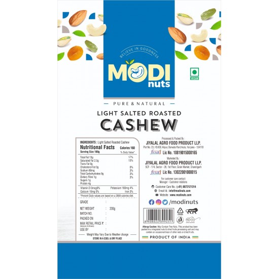 Roasted Salted Cashew (Size 240/210)